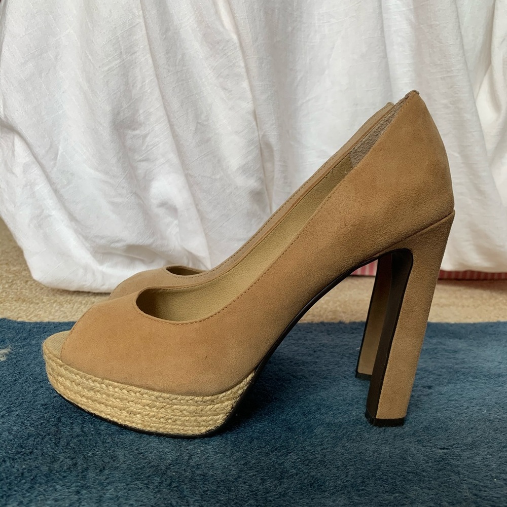 peep-toe heels by Levity worn once